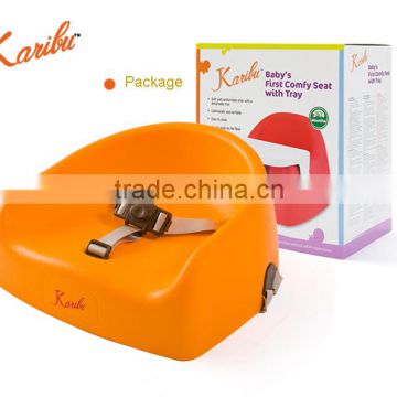 PM3385 2015 Karibu Factory Hotsell Portable Plastic Cushy Baby Booster Seat