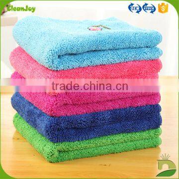 China Custom printed microfiber embroidery cleaning cloth