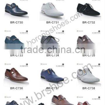 mens genuine leather fashion casual shoes