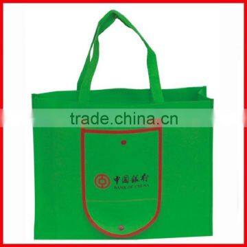 Green color Nonwoven shopping bag for bank of China