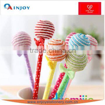 Creative stationery lovely color sweets ball-point pen lollipop gift pen