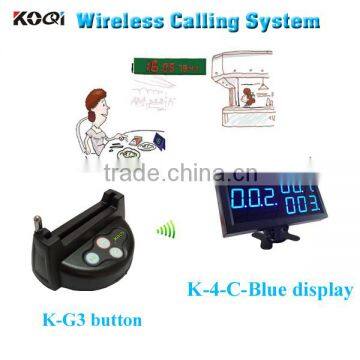 wireless order numbering system with 433mhz 3 button transmitter receiver