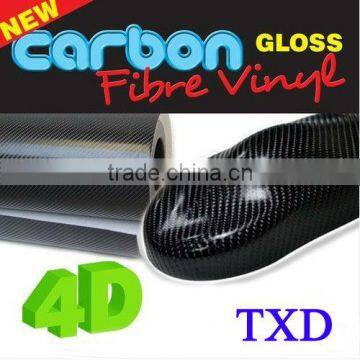 2013 newest 4D carbon fiber film with air drain 1.52*30m