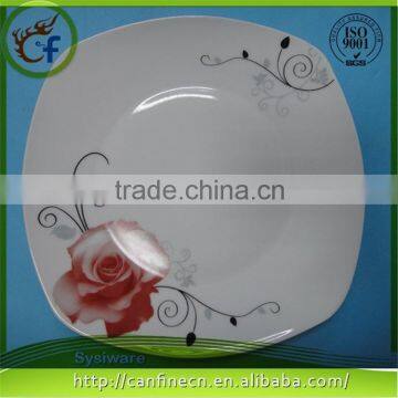 Ceramic porcelain appetizer plates,ceramic microwave dish plate,printable ceramic plates