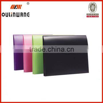 Waterproof plastic snap file folder