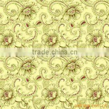 100% polyester fabric 75D*150D/144F brushed fabric pigment printed