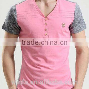 2014 latest design custom cotton pink t shirt supplier