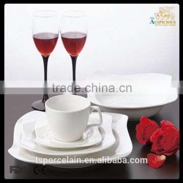 20pcs white body new bone china dinner set