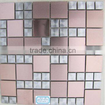 wholesale silver and gold stainless steel mosaic for sale