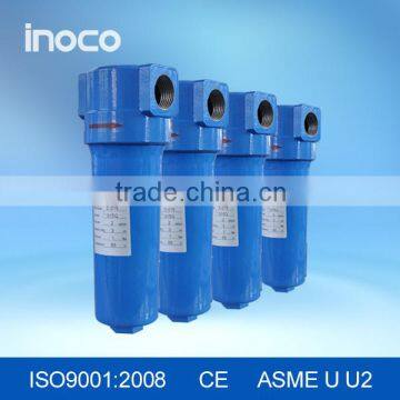 Compressed air filter with auto drain