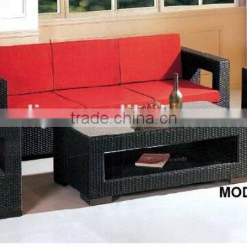 modern luxury outdoor leisure rattan/wicker sofa set