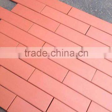 Smooth thin brick veneer red brick wall tile