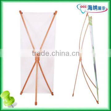 Bamboo X-frame Stand, X Banner Stand for Advertisement, Portable