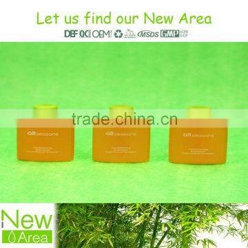 orange color simple logo hotel cosmetic liquids shampoo conditioner bath gel body lotion