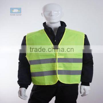 EN20471 High Visibility Yellow Traffic Safety Vest With Hook and Loop