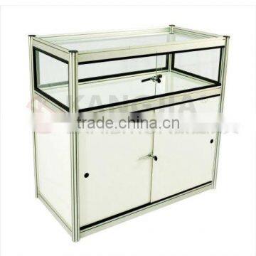 aluminium used display show cases