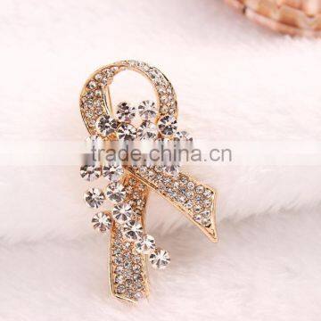 Rhinestone Scarf Buckle,Beaded Flower Brooch Pin,Wedding Invitation Crystal Brooch photo-3