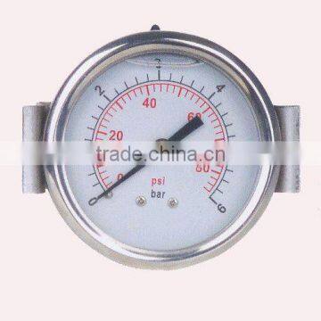 Liquid filled pressure gauge