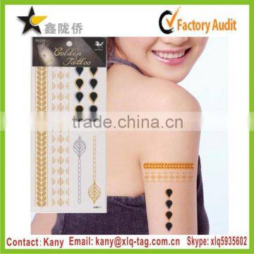 2015 Best Price fashion custom necklace tattoo sticker