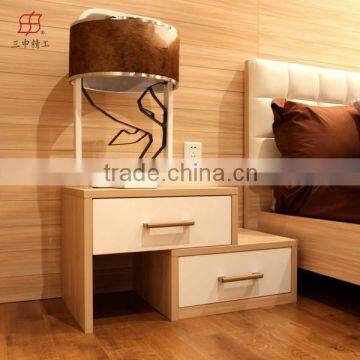 2015 New Modern white Bedroom Corner Nightstand/with ISO9001 Certificate