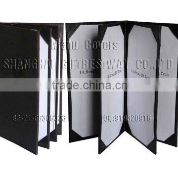 restaurant menu cover slim menu holder leather menu book