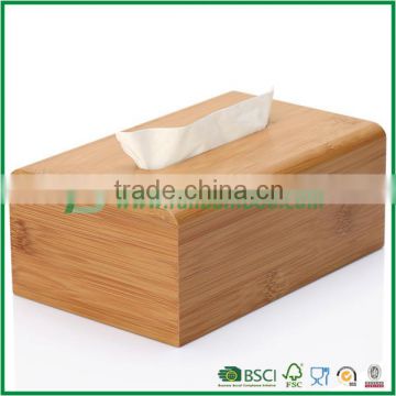 Bamboo tissue box, dry eco-friendly bamboo napkin box