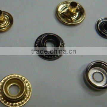 four parts brass snap button