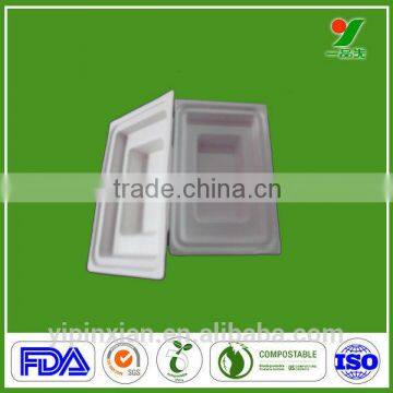 Custom Equipment Cushion Protective Battery Charger Biodegradable Black Moulding Pulp/Fiber Trays Packing