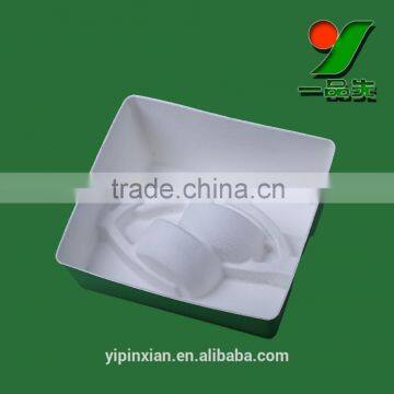 100% Biodegradable Eco-sugarcane Pulp Headset Packaging Tray , Electronics Molded Paper Pulp Packaging photo-2