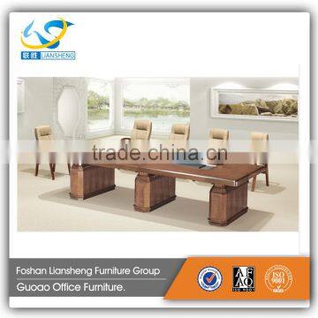China high quality solid wood 10 pers luxury meeting room desk conference table GAM8936