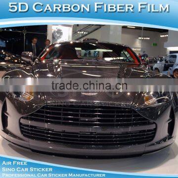 Air Free Channels Flexible Cheap Auto Carbon Fiber Car Wrap Vinyl Film