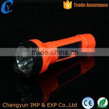 2016 Solar Led Torch Flashlight Electronic Plastic Powerful WIth inside Power