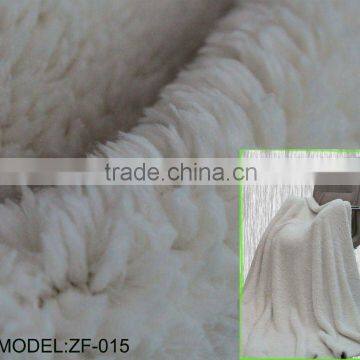 SOLID COLOUR SHERPA FLEECE BLANKET/THROW