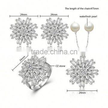 Fine Jewelry Wholesale Snowflake Pendant African Jewelry Sets Beads photo-6