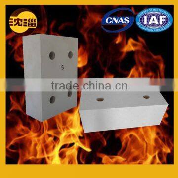 Refractory brick glass kiln tin bath bottom block perforated block manufacturer