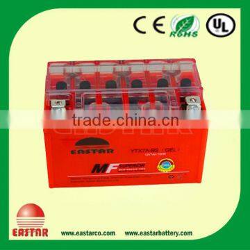 Factory Wholesale 12v 7ah Motorcycle Battery with CE