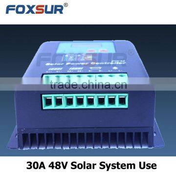 30A 48V PWM Solar Charge Controller, with LCD display battery voltage and capacity, Hi-Quality