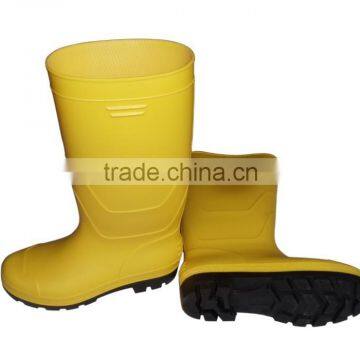 yellow pvc rain shoes without steel toe,wellington boots