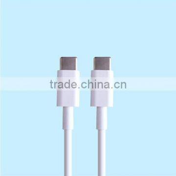 Slim USB 3.1 Type C Male to USB Type C Male OD 3.5mm Fast Charing Cable