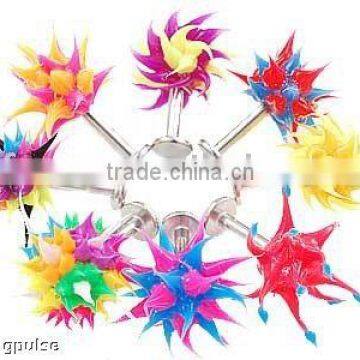 Colorful Silicone Ball Labret Body Jewelry