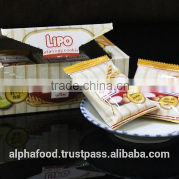 LIPO Durian Cookies 100g box packing with crispy durian