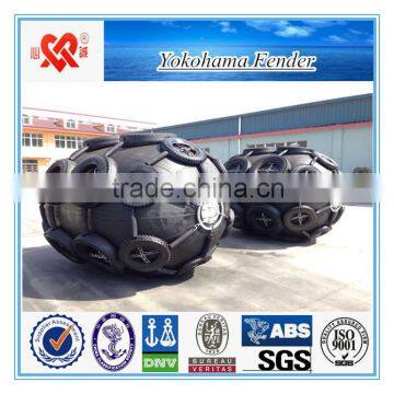 Made in China with tire and chain floating marine rubber yokohama fender price