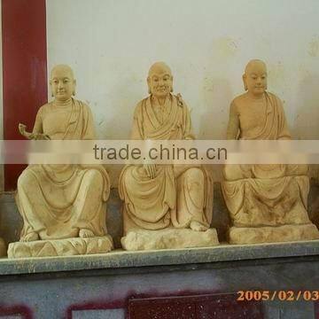 Yellow clay statue,clay buddha statue (buddhist shape)