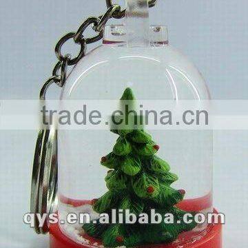 Acrylic & Resin Christmas Tree Key Chain/Key Ring