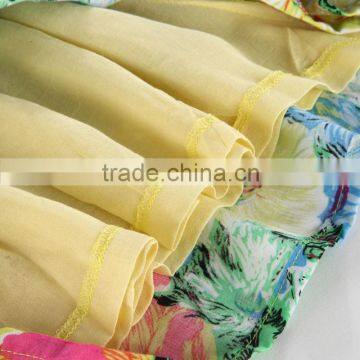 Women's Casual Flouncing Elastic Waist Cotton Culottes photo-3