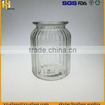 sealed cans glass material food storage jar for kitchen high quality 1000ml