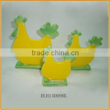 wholesale ceramic easter cock crafts porcelain cock