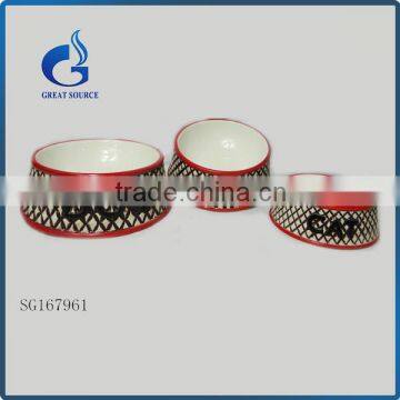 Hotsale Antique Style Ceramic Dog Bowls Pet Food Bowl photo-2