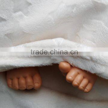 10 Years Export Experience Super Soft Cheap Toddler Minky White Star Fleece Blanket photo-3