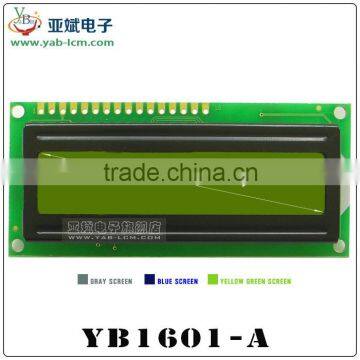 16 characters single line lcd display module 1601